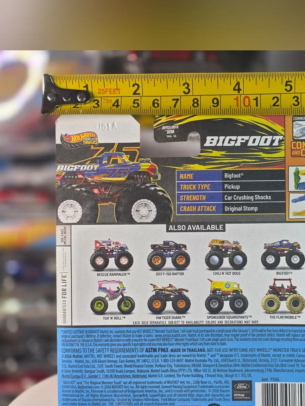 Hot Wheels Monster Trucks 2026 Bigfoot Leading Legends